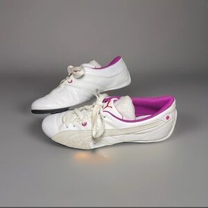 Vintage Puma Speed Princes Ballets sparkle white Pink shoes Woman’s size 8